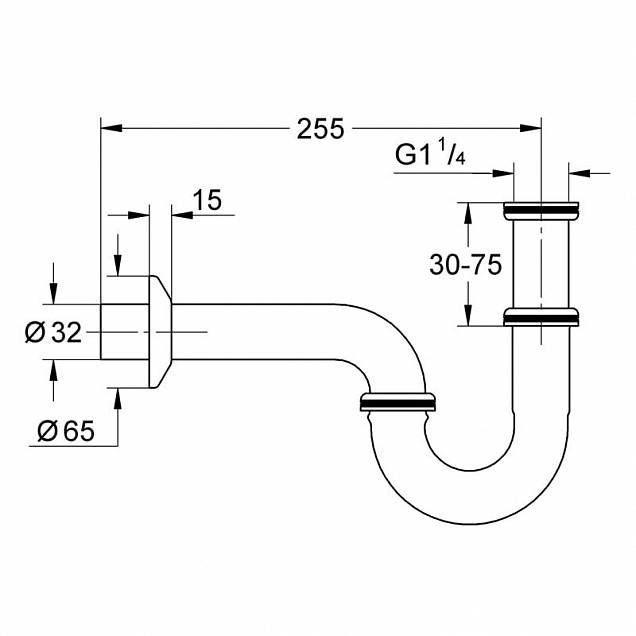 Фотография товара Grohe No design line Grohe 28947000Gr