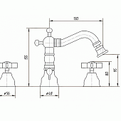 Смеситель для биде Migliore Princeton ML.PRN-825.BR