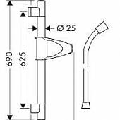 Штанга для душа Hansgrohe Unica 27933000