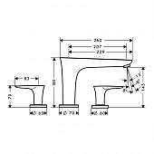 Смеситель для ванны Hansgrohe PuraVida 15448400