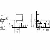 Унитаз компакт, микролифт Vitra S20 9800B003-7204