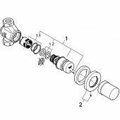 Автоматический проходной вентиль GROHE Euroeco Cosmopolitan 36268000