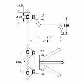 Смеситель для кухни на стену Grohe Costa  31187001