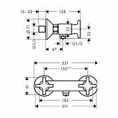 Смеситель для душа Hansgrohe Logis Classic 71260000