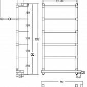 Полотенцесушитель электрический, хром, Margaroli Sole 5424706CRPB