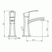 Смеситель для раковины (д.к) Migliore Mercury ML.MRC-8713