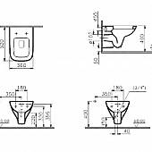 Унитаз подвесной 52 см Vitra S20 5507B003-0101