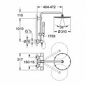 Душевая система Grohe Rainshower System 310 27966000