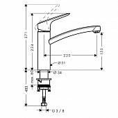 Смеситель для кухни Hansgrohe Logis 71832000