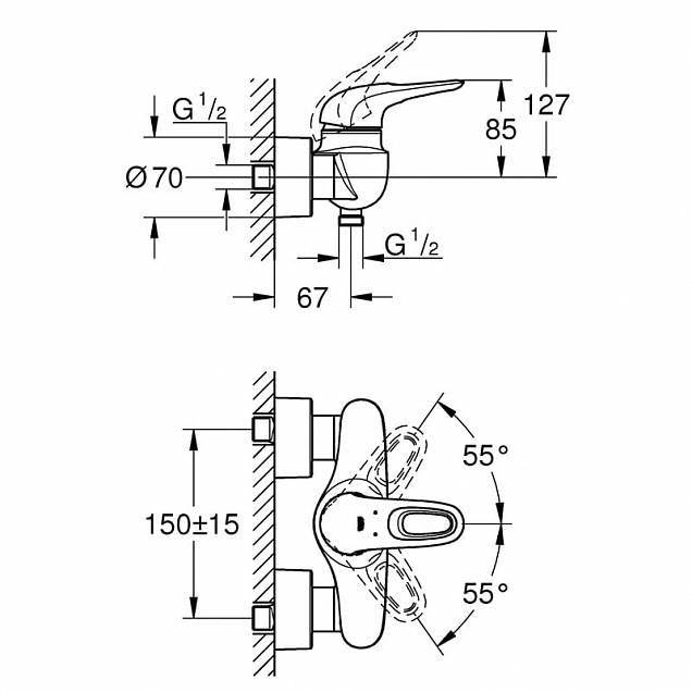 Фотография товара Grohe Eurostyle   33590003Gr