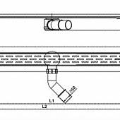 Душевой канал 985 мм АСO Showerdrain B из нерж.стали (канал + решетка "Линия" + сифон) 90107873