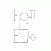 Стакан WasserKraft Aller K-1128