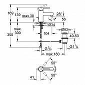 Смеситель для раковины (д.к) Grohe Lineare 32109000