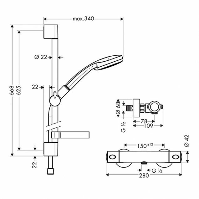 Фотография товара Hansgrohe Croma 27086000