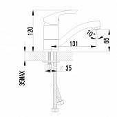 Смеситель для раковины Lemark Plus Strike LM1107C