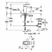 Смеситель для раковины (д.к) Grohe Eurocube 23127000