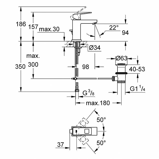 Фотография товара Grohe Eurocube   23127000Gr