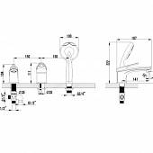 Смеситель для ванны с душевым набором Lemark Luna LM4145C