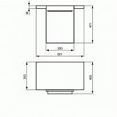Боковой шкафчик 35 см, серый дуб, Ideal Standard Daylight K2223EG