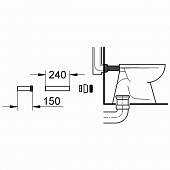 Впускной комплект для инсталляции Grohe Rapid SL 37103SH0