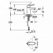 Смеситель для раковины (цеп) Grohe Eurosmart Cosmopolitan 3282700E