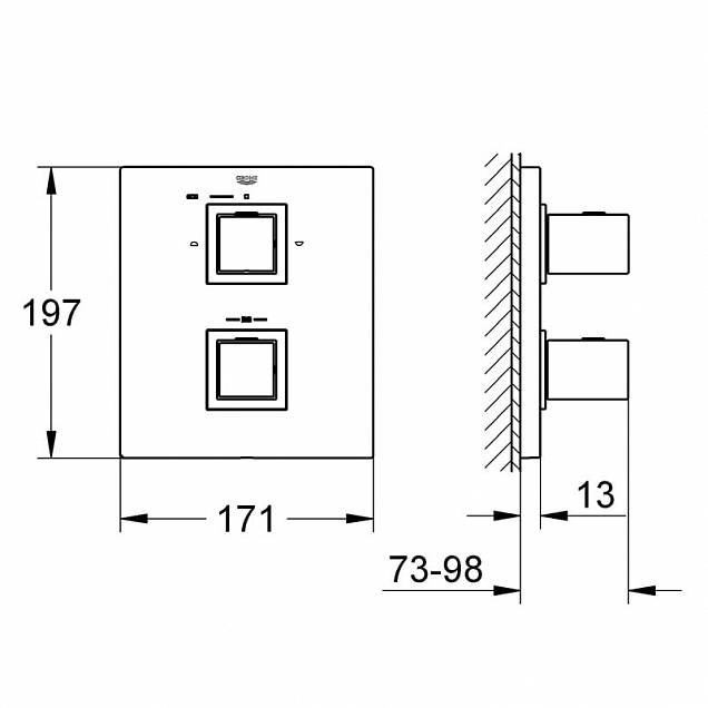 Фотография товара Grohe Eurocube   19958000Gr