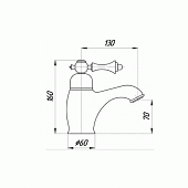 Смеситель для раковины (д.к) Migliore Bomond ML.BMD-9713.BR