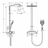 Душевая система Hansgrohe Raindance Select E Showerpipe 27286400