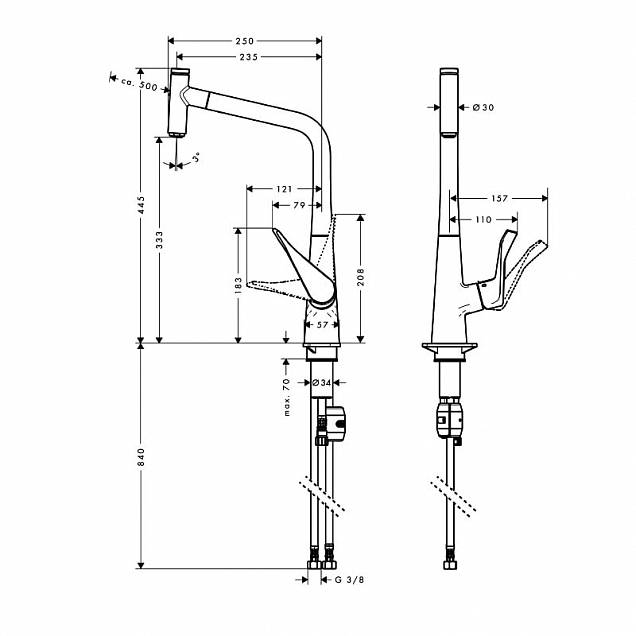 Фотография товара Hansgrohe Metris Select 14884000