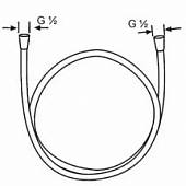 Душевой шланг нескручивающийся 1,6 м  Kludi Suparaflex 610620500