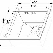 Мойка из нержавейки Zorg  X X-4844