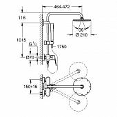 Душевая система Grohe Euphoria XXL 23058003