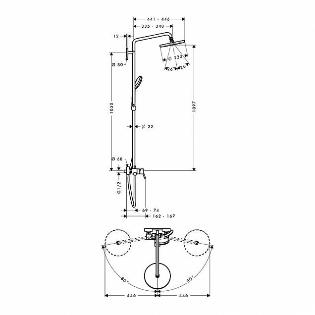 Фотография товара Hansgrohe Croma 27222000