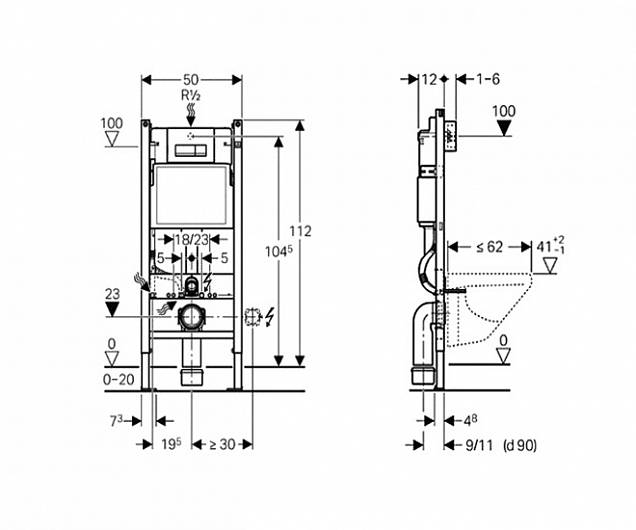 Фотография товара Geberit Duofix 458.125.21.1