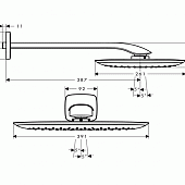 Верхний душ Hansgrohe PuraVida 27437400