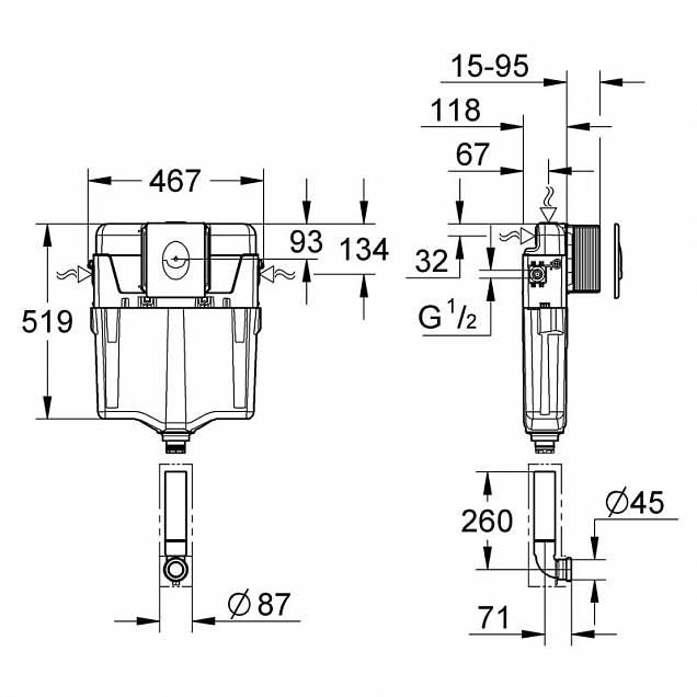 Фотография товара Grohe GD2 38895000Gr