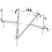 Каркас для ванны 144х144 см, Cezares FI CORNER-MF