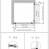 Душевой уголок 90х90 см, профиль бронза Cezares ROYAL PALACE-A-2-90-CP-Br