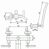 Смеситель для ванны Migliore Syntesi ML.SNS-7902.CR