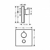 Термостат Hansgrohe ShowerSelect Highflow 15735600