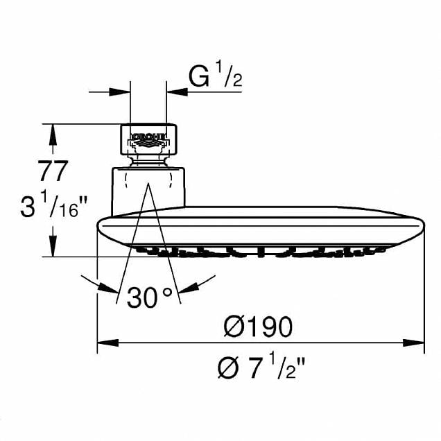 Фотография товара Grohe Rainshower Icon 27437000Gr