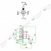 Смеситель для ванной Fiore Imperial 83ZZ5134