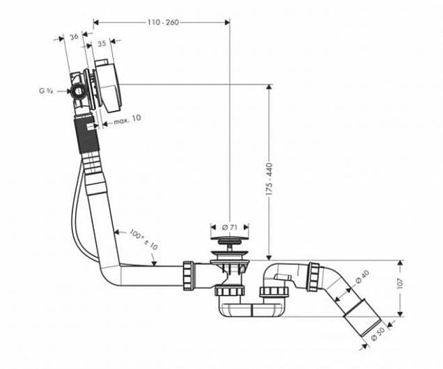 Фотография товара Hansgrohe No design line Hansgrohe 58113000