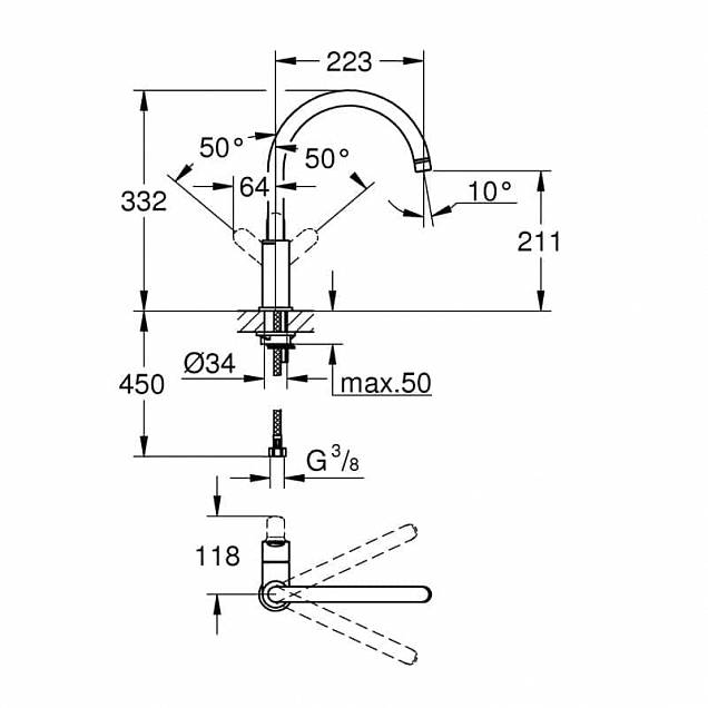 Фотография товара Grohe BauEdge   31367000Gr