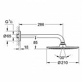 Верхний душ Grohe Rainshower Cosmopolitan Metal 26062000