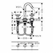 Смеситель для раковины (д.к) Hansgrohe Logis Classic 71323000