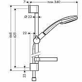 Душевой гарнитур Hansgrohe Croma 27751000HG