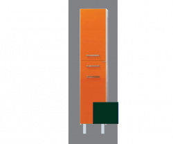 Шкаф-пенал, зеленый, правый, с б/к, Misty Джулия 36 R Л-Джу05036-0810К1ЯП