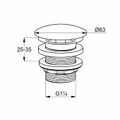 Декоративный сливной вентиль Kludi Plus 104280500 