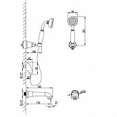 Душевая система, золото Lemark Brava LM4722G